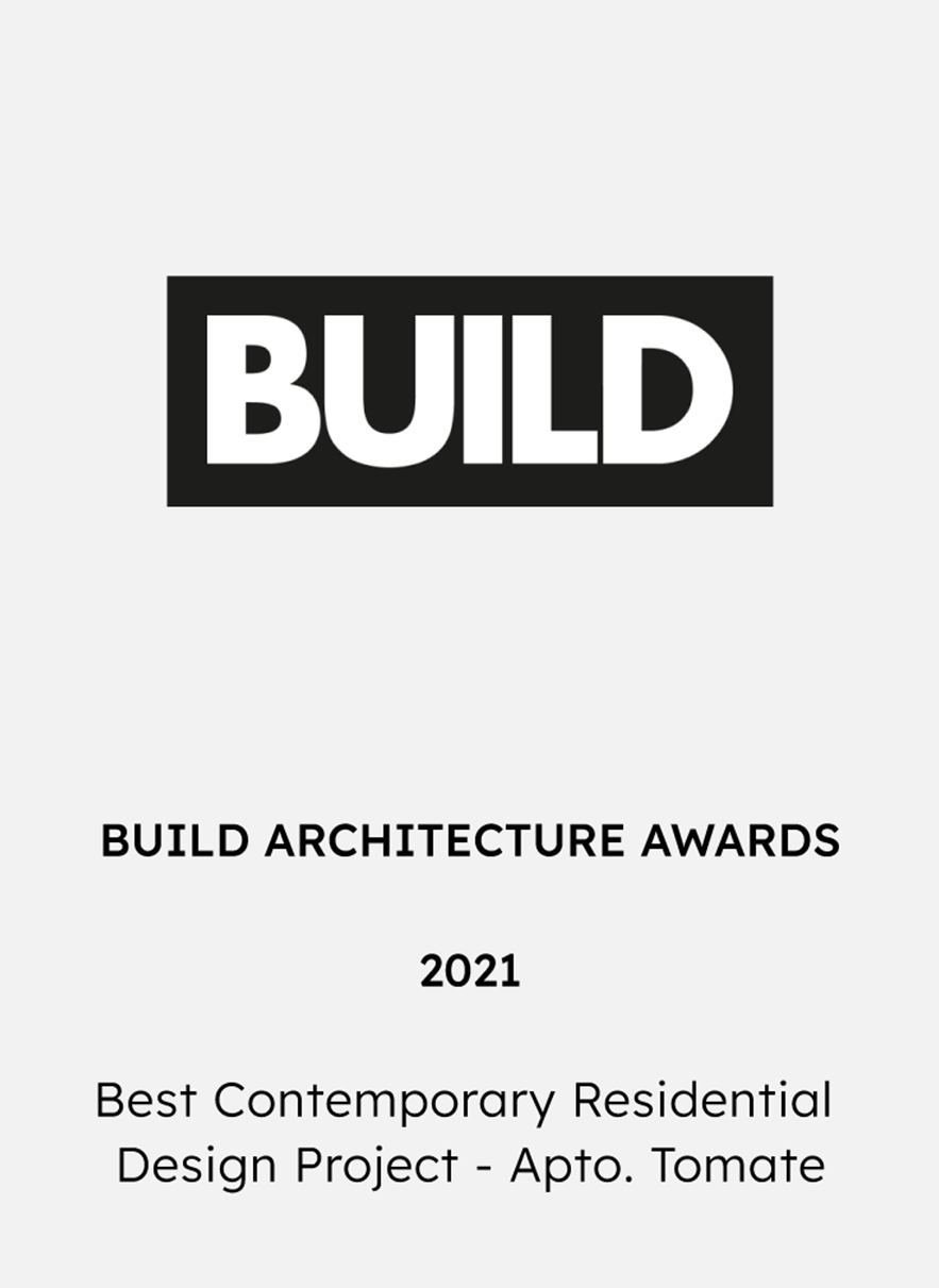 BUILD ARCHITECTURE AWARDS - BEST CONTEMPORARY RESIDENTIAL DESIGN PROJECT - APTO. TOMATE, 2021